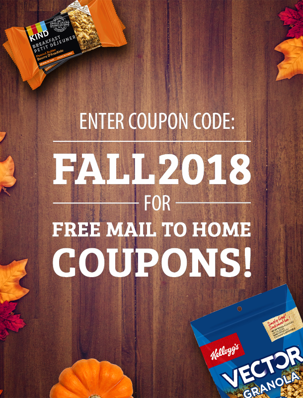 Enter coupon code FALL2018 for your free mail to home coupons!